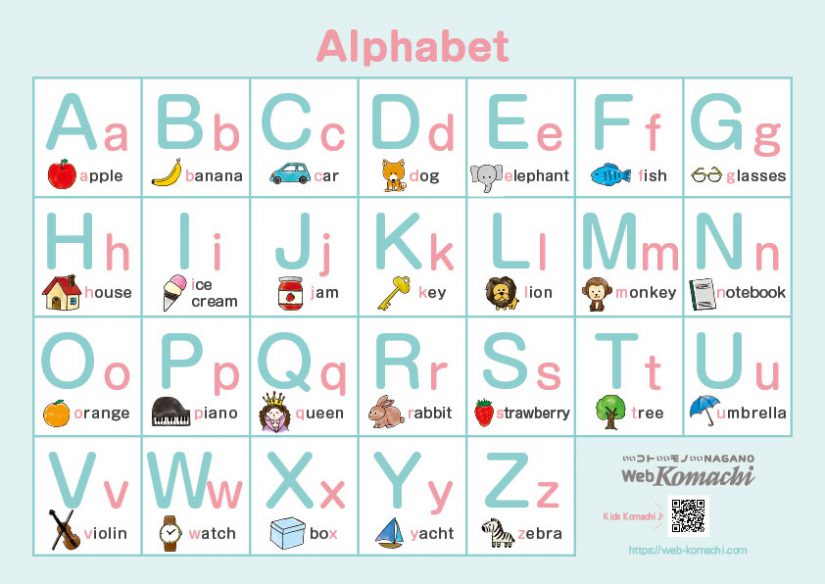 Let S Try おうちで遊ぼう 学ぼう 英語ワークシート アルファベット表 幼児から使える英語罫線 無料ダウンロード Web Komachi