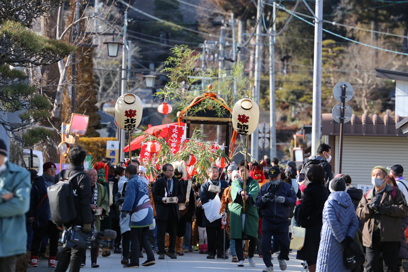 「北向山節分会」のお練りの様子1